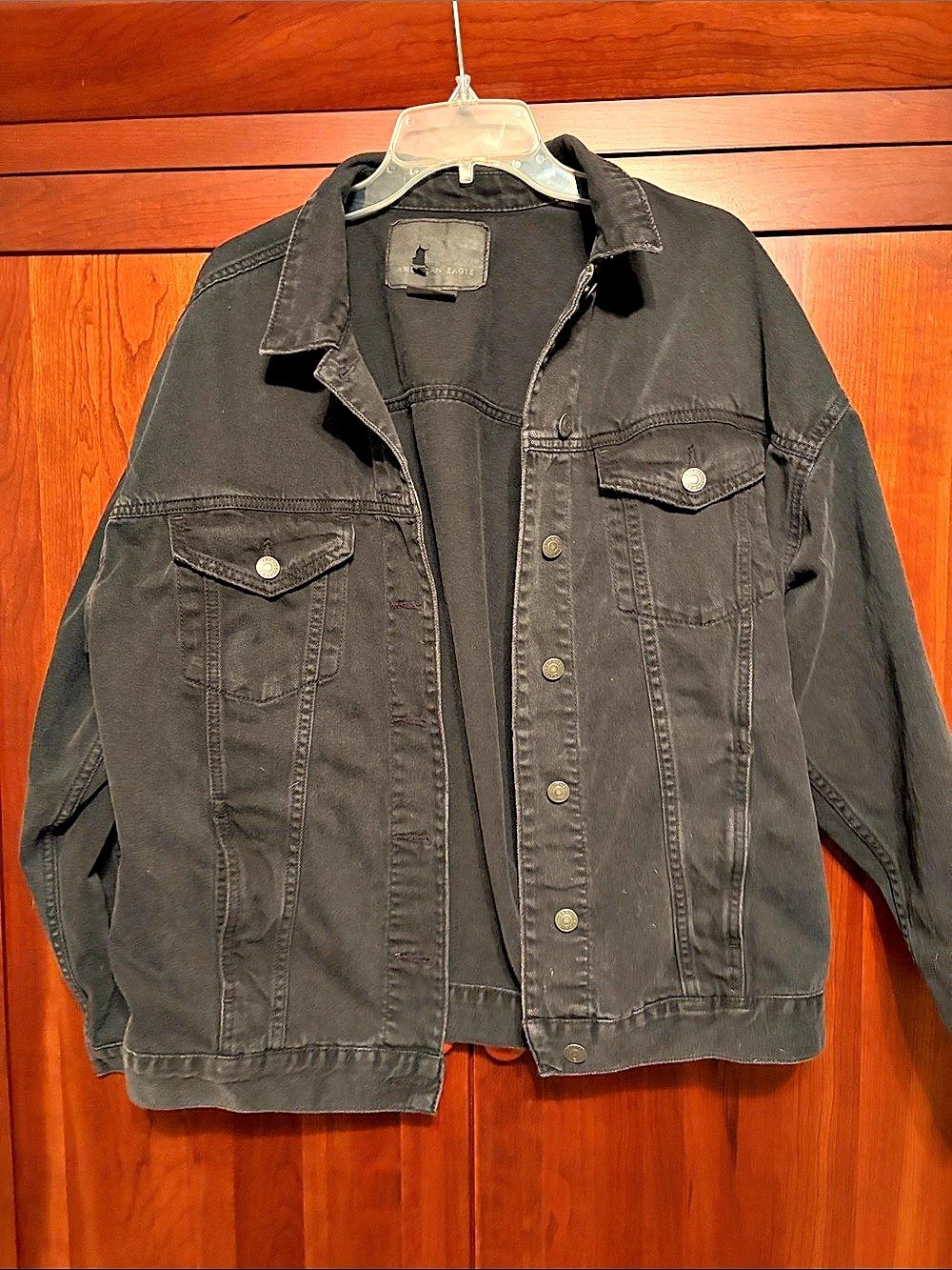 American Eagle Black Denim Jacket